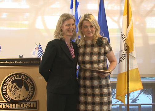 Jenna Graf, Director of International Studies, University of Wisconsin-Oshkosh and Photini Tomai-Constantopoulos